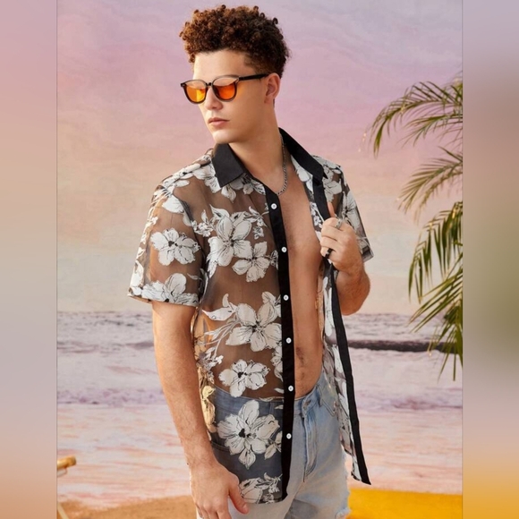 Floral Summer Print Shirt ( Pre-owned ) - Picture 2 of 8